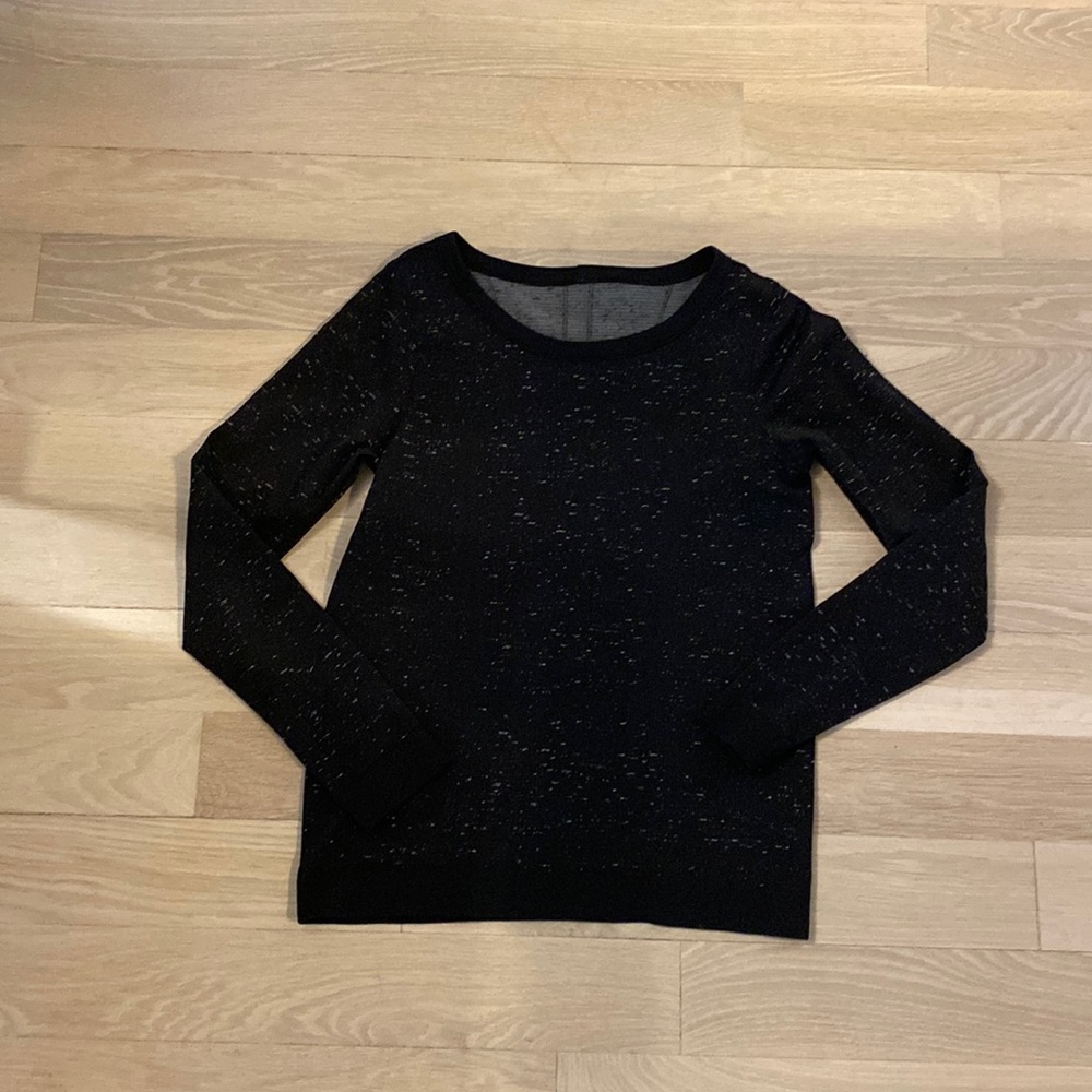 Lululemon Black Speckled Long Sleeve